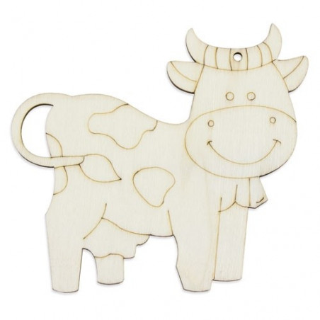 Figurines en bois à colorier avec des marqueurs dans un sac avec adhésif personnalisé pour les détails