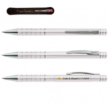 Stylo Pierre Cardin personnalisé avec étui pour cadeaux de mariage