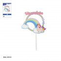 Topper pour gâteaux d'anniversaire avec licorne