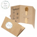Graines de fleurs sauvages en stick à planter avec un autocollant personnalisable à offrir