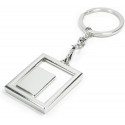 Porte-clés photo de forme rectangulaire