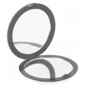 Miroir double pliable avec autocollant en herbe personnalisé pour les détails