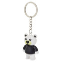 Vas en silicone réutilisable et pliable avec autocollant pour ami et porte-clés en ours à offrir