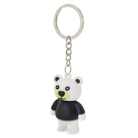 Vas en silicone réutilisable et pliable avec autocollant pour ami et porte-clés en ours à offrir
