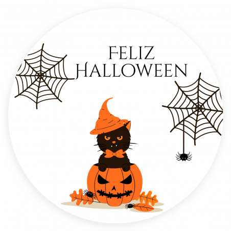 Autocollant joyeux halloween 3 cm
