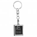 Porte-clés photo de forme rectangulaire