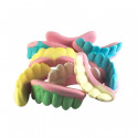 Pot de bonbons pour dentier d'Halloween avec autocollant personnalisable