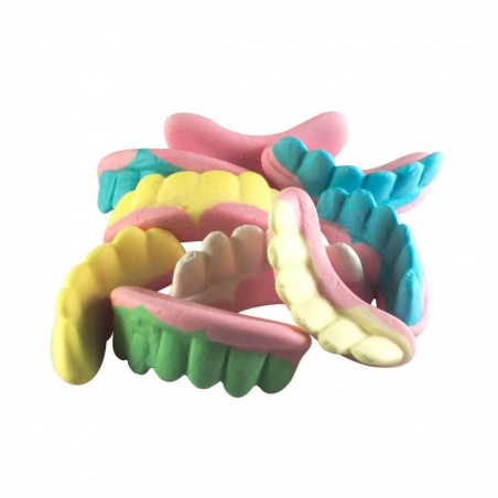 Pot de bonbons pour dentier d'Halloween avec autocollant personnalisable