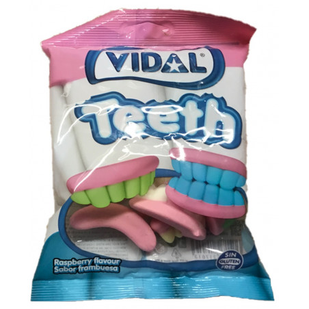 Pot de bonbons pour dentier d'Halloween avec autocollant personnalisable