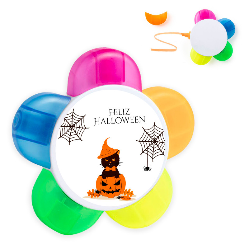 Marqueur de couleur Halloween avec adhésif personnalisé