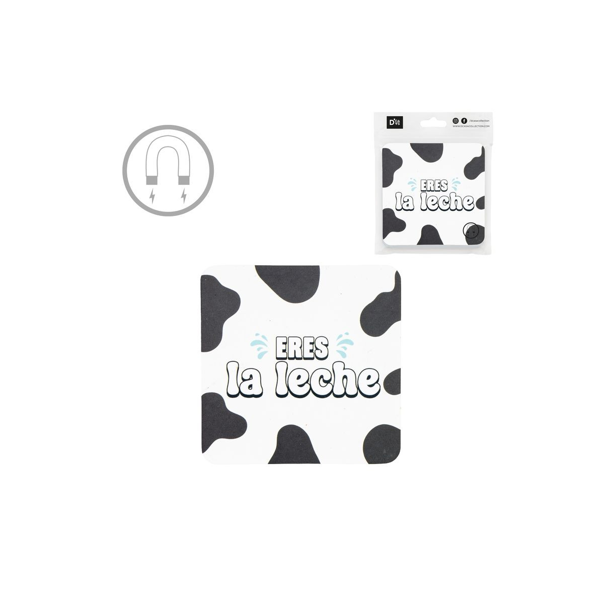 Sous-verres en liège avec aimant au design original de vache