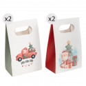 Boîtes en papier pour Noël en pack de 4