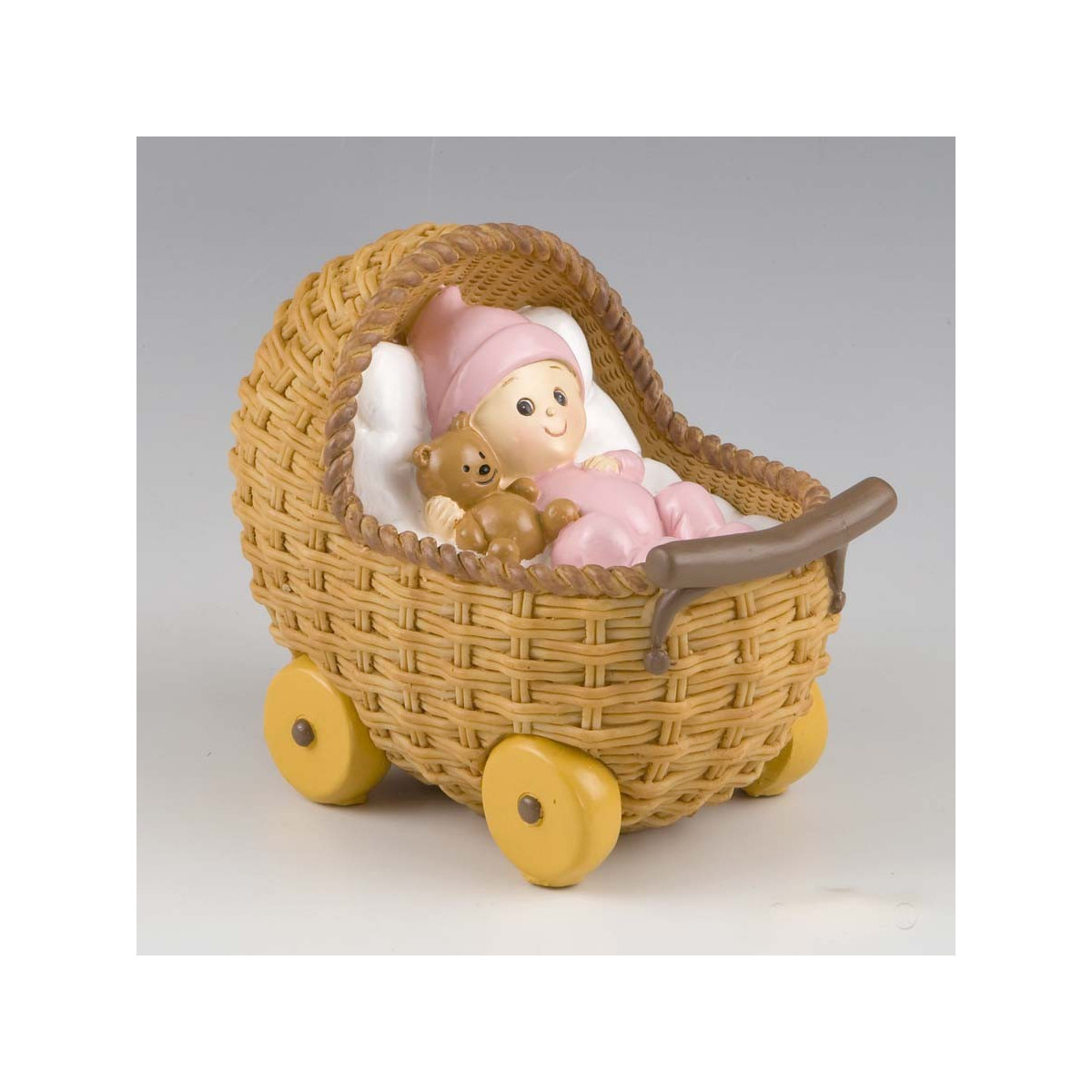 Bébé dans le berceau pour gâteau de baptême originaux