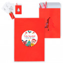 Décorations de Noël à colorier avec des crayons de couleur avec un autocollant personnalisable de Noël pour les détails