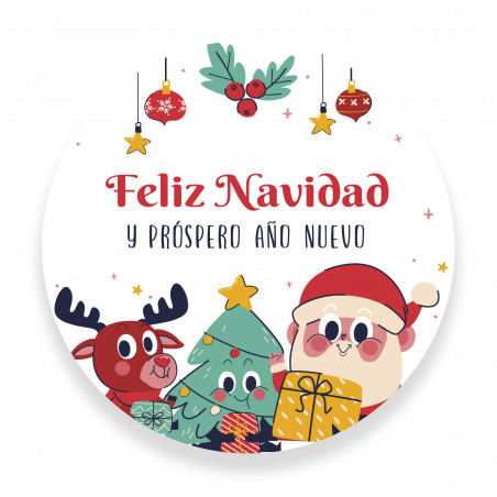 Décorations de Noël à colorier avec des crayons de couleur avec un autocollant personnalisable de Noël pour les détails