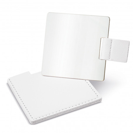 Miroir rectangulaire en acier inoxydable avec housse