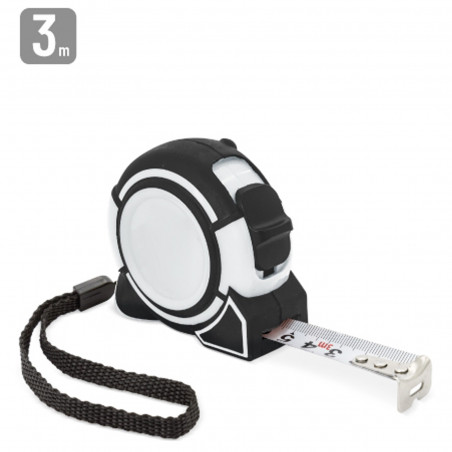 Mètre rétractable blanc de 3 mètres