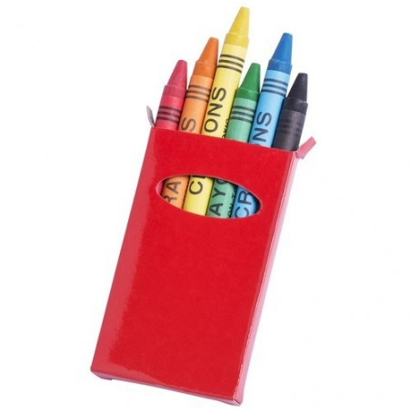 Livre de coloriage avec une trousse de crayons rouges présentée dans un sac métallisé et un autocollant personnalisé