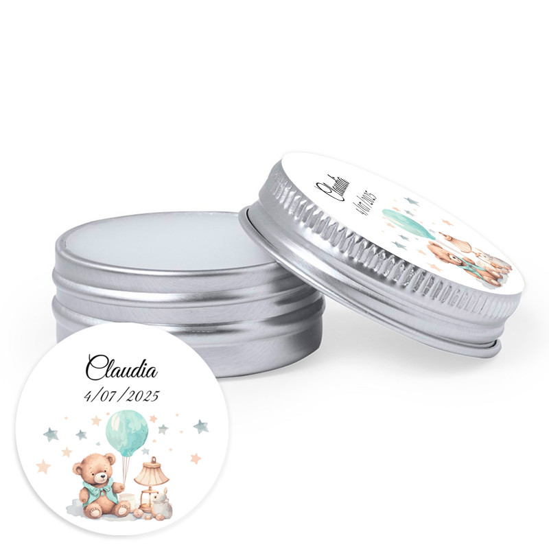 Baume à lèvres personnalisé pour cadeaux de baptême