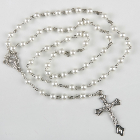 Chapelet de perles et d'argent