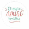Adhésifs éditables 5 cm ronds adaptables pour personnaliser les détails des événements avec des polices en couleurs turquoise