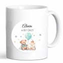 Tasse personnalisée pour les détails de baptême