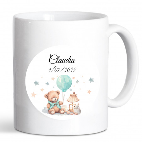 Tasse personnalisée pour les détails de baptême