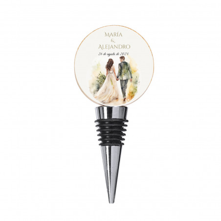 Bouchon en bambou rond pour les mariages