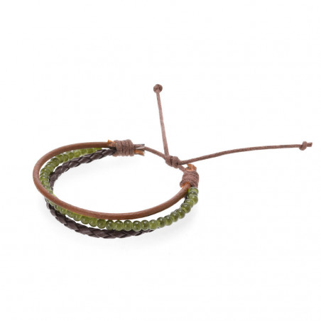 Bracelet à trois cordons dans une enveloppe kraft et autocollant personnalisé de communion pour fille