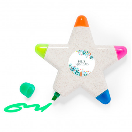 Marqueur fluorescent de plusieurs couleurs à offrir à Noël ampas