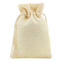 Miroir de poche en bambou avec sac pour détail de Noël