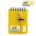 Carnet avec stylo personnalisé avec autocollant de Mickey et amis pour anniversaire