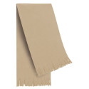 Écharpe et bonnet beige à offrir à une femme pour Noël