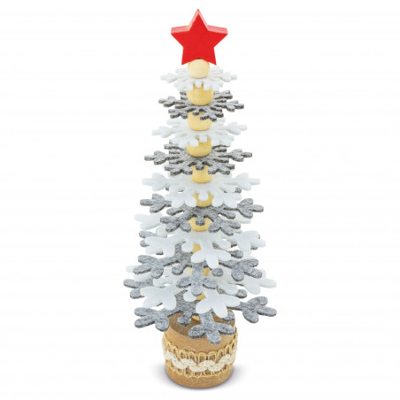 Sapin de noël à assembler et à décorer