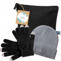 Gants et bonnet pour adolescents avec trousse à offrir à Noël