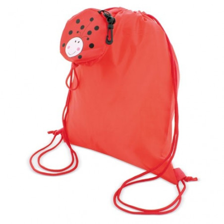 Sac à dos pliable coccinelle avec corde personnalisée étiquetée Frozen
