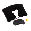 Set de voyage en couleur noire avec autocollant minimaliste personnalisable pour les mariages
