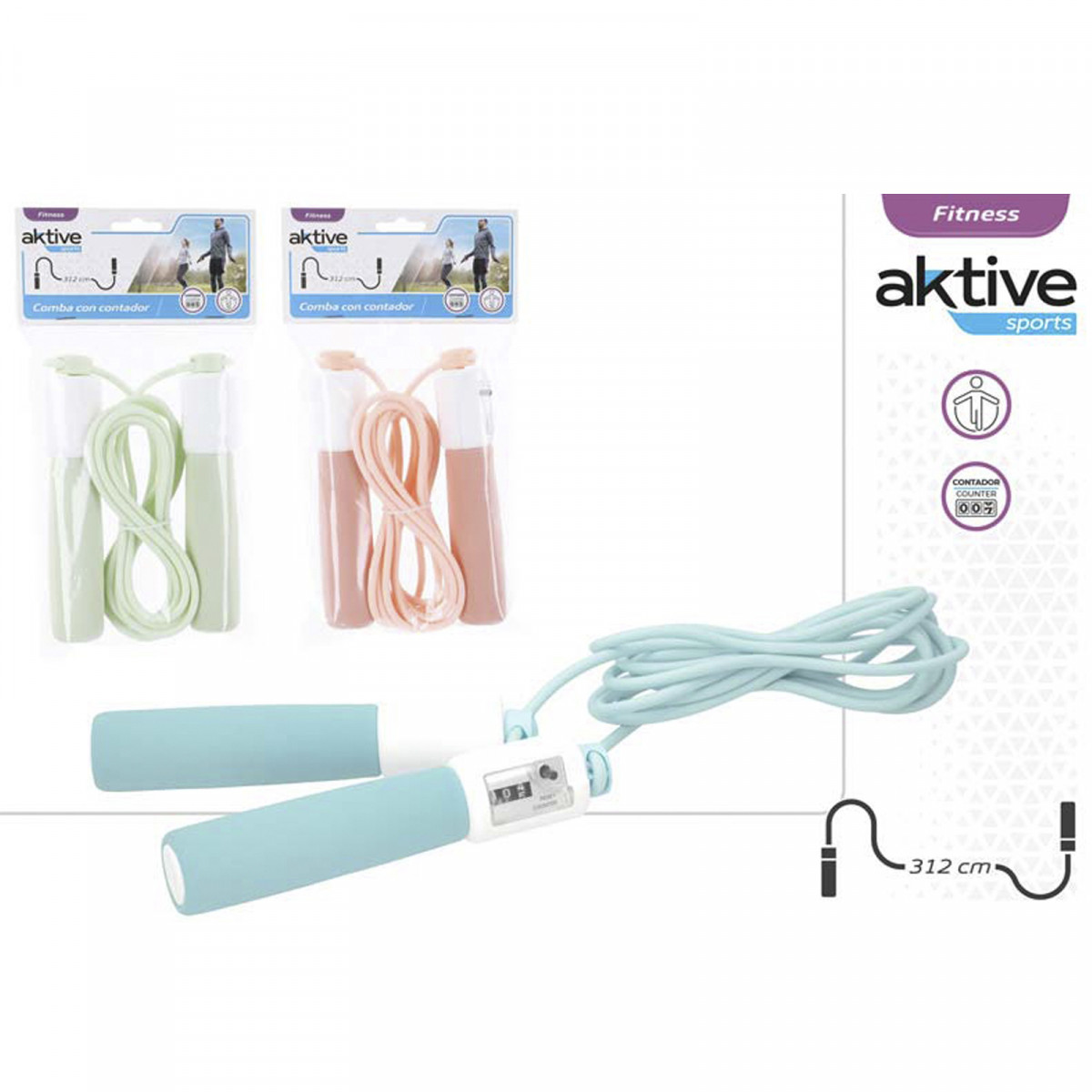 Combiné avec compteur pour entraînement idéal pour fitness et cardio