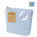 Trousse en coton recyclé avec adhésif floral personnalisé