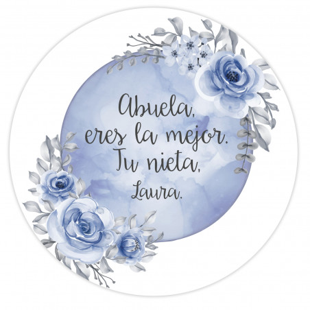 Ouvre-bouteille en bambou en forme de fleur avec adhésif personnalisable pour les détails