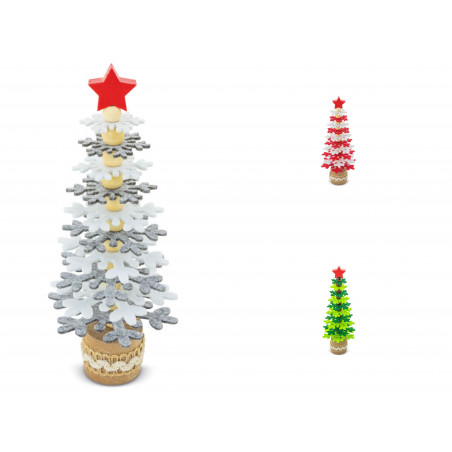 Sapin de noël à assembler et à décorer