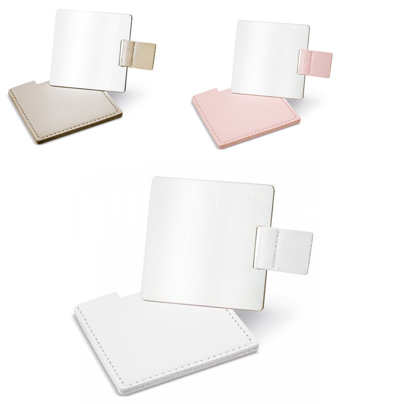 Miroir rectangulaire en acier inoxydable avec housse