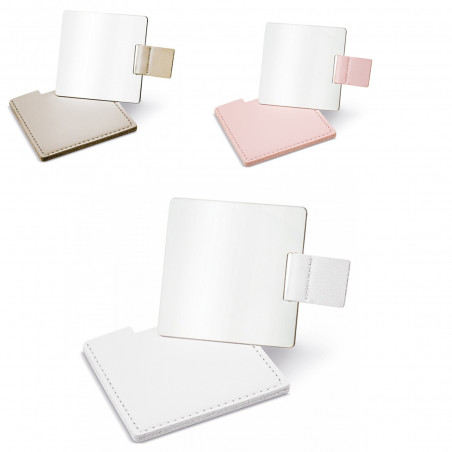 Miroir rectangulaire en acier inoxydable avec couvercle