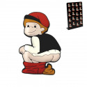 Aimant de Noël du caganer