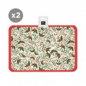 Plateau en carton de Noël en pack de 2 unités
