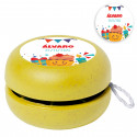 Yo-yo jaune éco avec autocollant personnalisable pour les détails