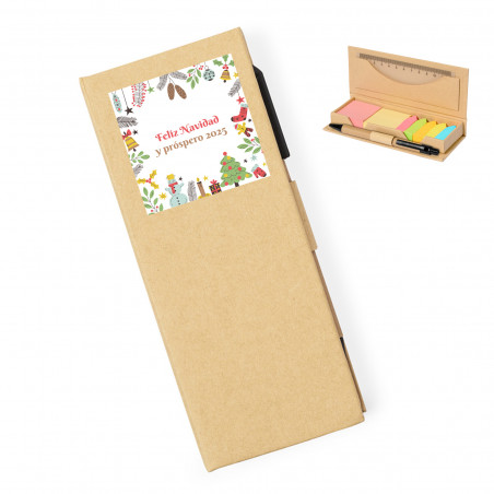 Accessoires de papeterie avec autocollant de Noël personnalisable