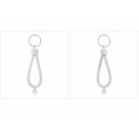 Porte-clés tressé en simili cuir à offrir
