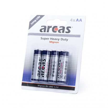 Blister de 4 piles 1,5V AA/R06