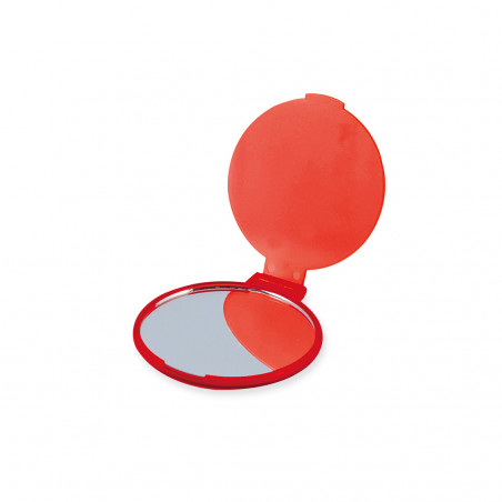 Miroir de poche rouge